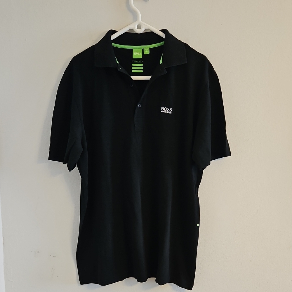 Boss Classic Black Polo Shirt